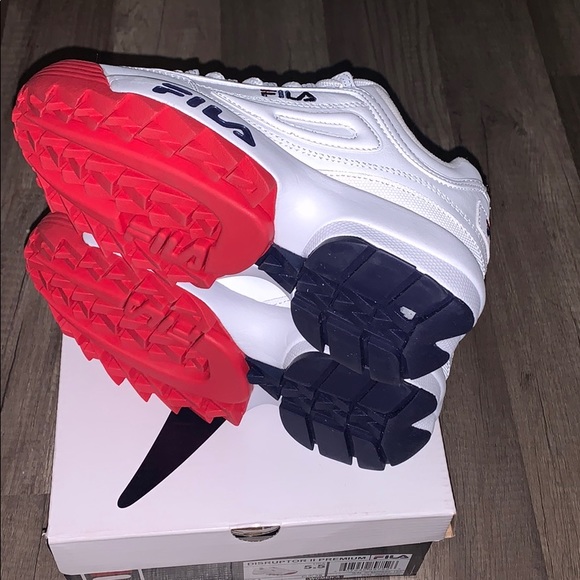 fila disruptor blue and red